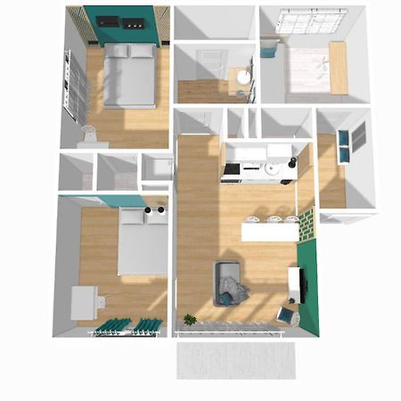 Home Ganusha Cosy 3 Chambres Parking Gratuit Balcon Grenoble Eksteriør billede